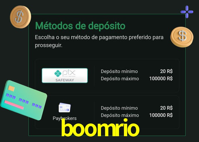 O cassino boomrio oferece uma grande variedade de métodos de pagamento