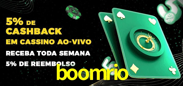 Promoções do cassino ao Vivo boomrio